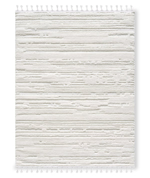 Riley Cream Abstract Area Rug - 5'3