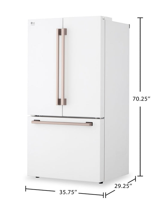 LG Studio 36\" 27 Cu. Ft. Smart Counter-Depth MAX™ French-Door Refrigerator - Essence White - SRFB27W3