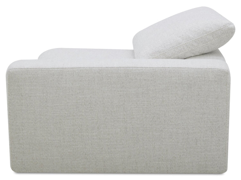 Sky Modular 3-Piece Fabric Power Reclining Sectional with Console and Feather Down Cushions - Nathan Wheat