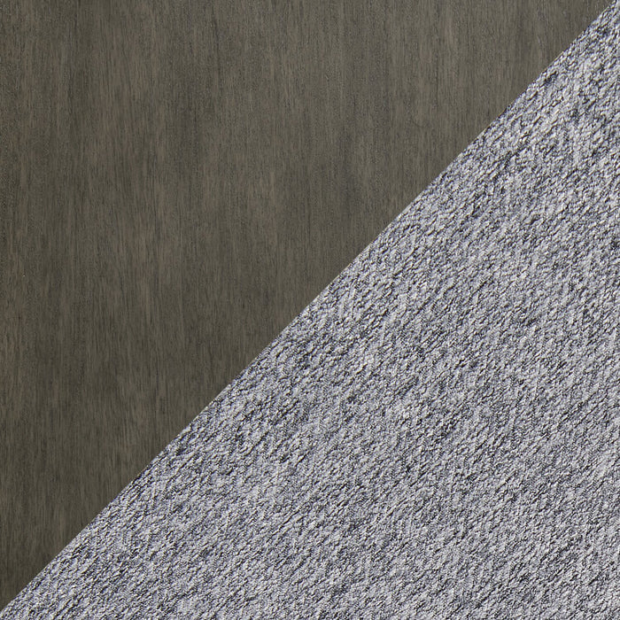 Bryn Dining Chair with Fabric Seat, Slat-Back - Dark Grey