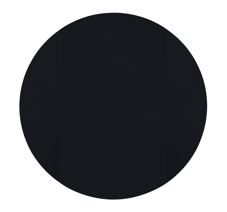 Bryn Drop-Leaf Dining Table, 42\" Round - Black