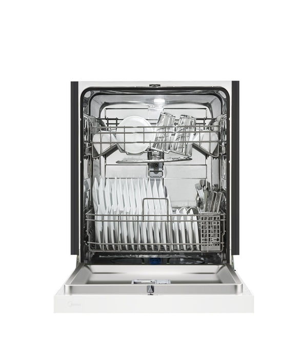 Midea 24\" Front-Control Dishwasher with Interior Light - MDF24P2BWW