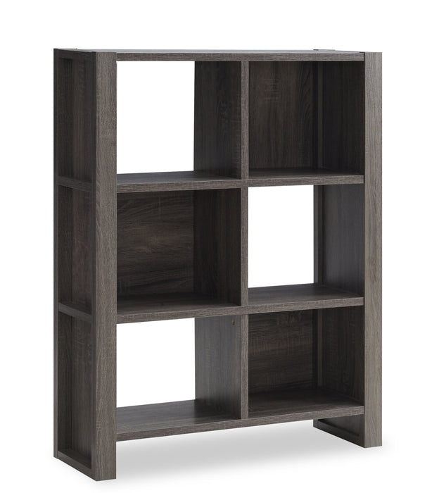 Oscar Owen 36\" 6-Cube Bookcase - Grey