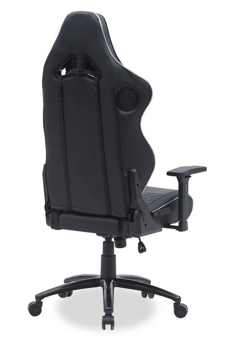 Falcon 30” Ergonomic Gaming Chair with Built-In Bluetooth Speakers & LED Lighting - Black