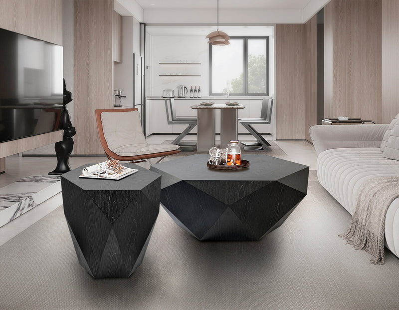 Dawson 19” Modern End Table - Black