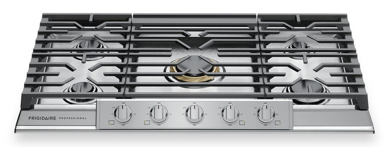 Frigidaire Professional 36\" 5-Burner Gas Cooktop - Stainless Steel - PCCG3680AS