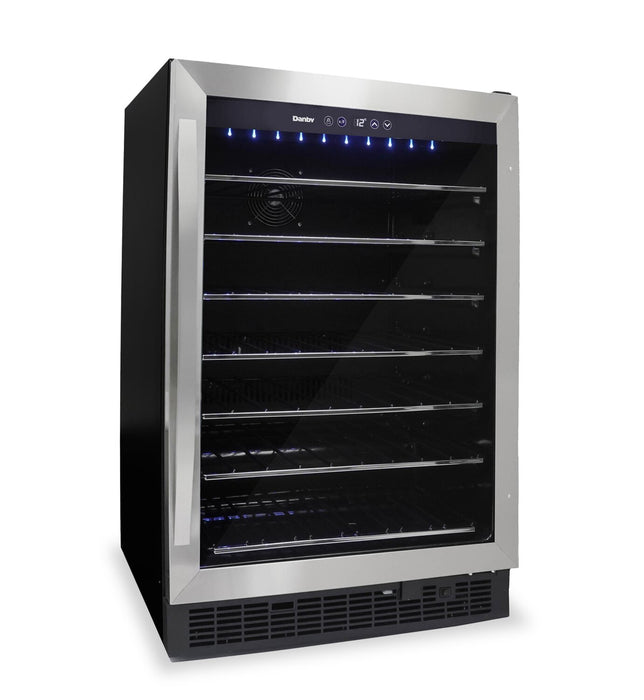 Danby 5.7 Cu. Ft. 60-Bottle Built-In Wine Cooler - Stainless Steel - DWC057A1BSS