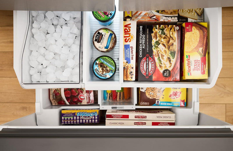 Whirlpool 36\" 30 Cu. Ft. French-Door Refrigerator with Ice and Water - Stainless Steel - WRFF3536SZ