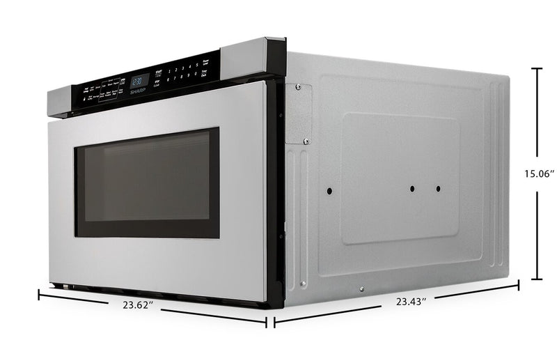 Sharp 1.2 Cu. Ft. Built-In Microwave Oven Drawer - SMD2443JSC