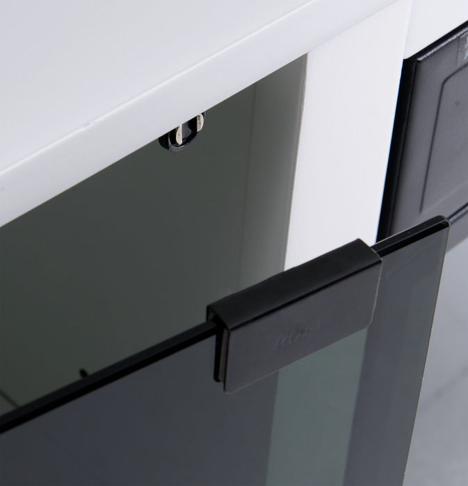 Ignatius Modern 3-Piece Entertainment Centre with Electric Fireplace and Storage for TVs up to 70\"- White