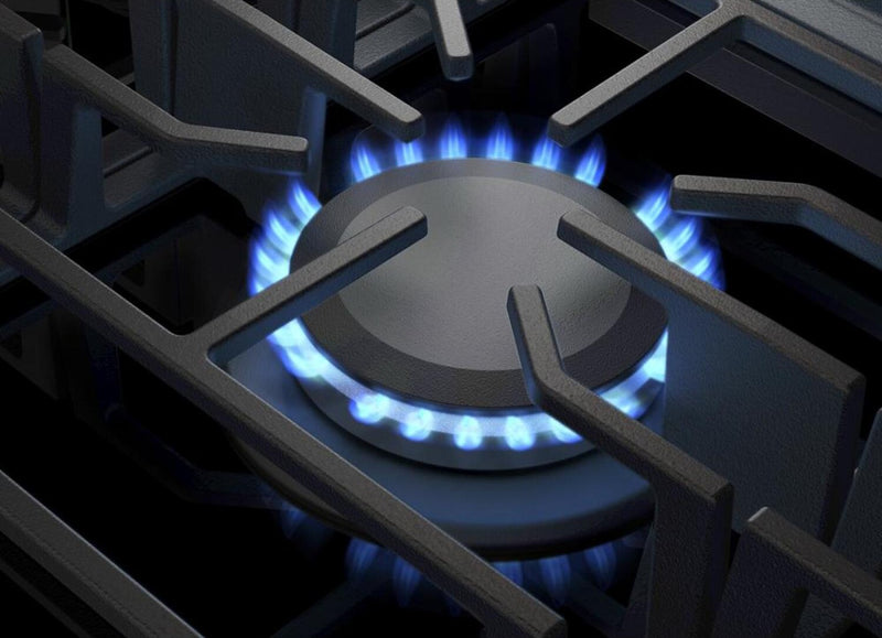 KitchenAid 36\" Gas-on-Glass Cooktop - KCGG536PBL