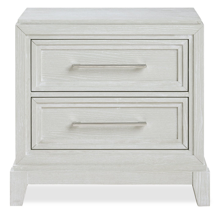 Vida 6pc Bedroom Set with Panel Bed, Dresser, Mirror & Nightstand, Sand - Queen Size