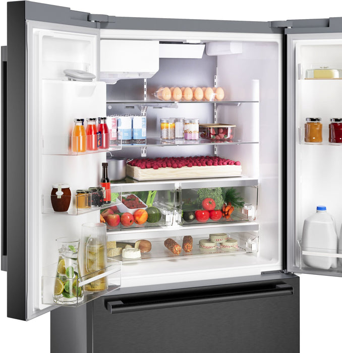 Bosch 500 Series 36\" 26 Cu. Ft. French-Door Refrigerator - Black Stainless Steel - B36FD52SNB
