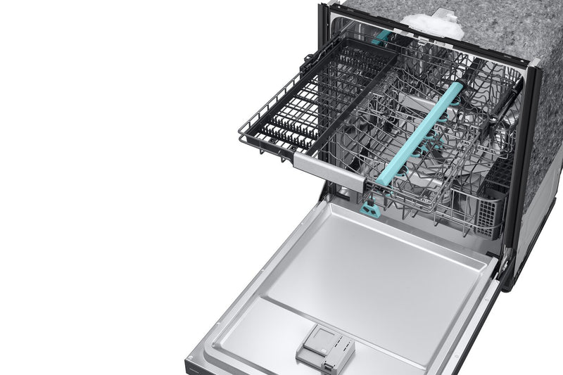 Samsung 24\" 38 dBA Top-Control Dishwasher with AI Wash and Third Rack - Black - DW90F89T0UMTAA