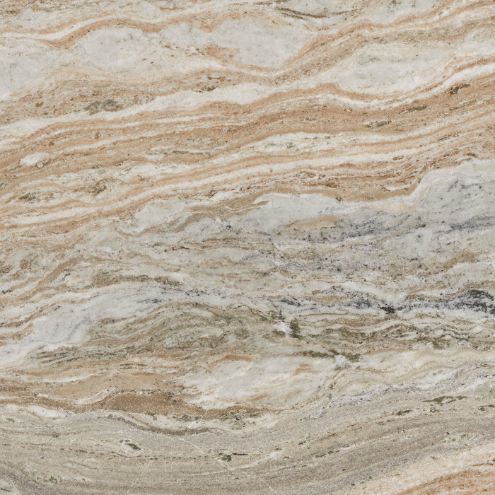 Haydon 36” Modern Coffee Table with Natural Marble - Warm Brown