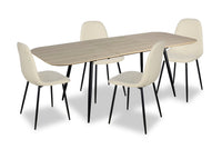 Joss 5pc Dining Set with Table & 4 Chairs - 63-86.5