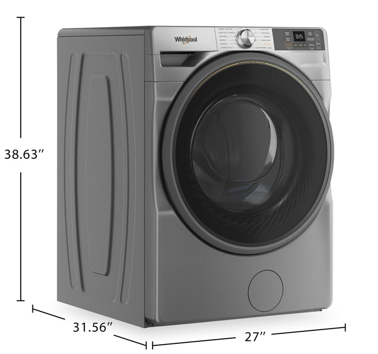Whirlpool 5.2 Cu. Ft. Smart Front-Load Washer with FreshFlow™ Vent System - Radiant Silver - WFW5720RR