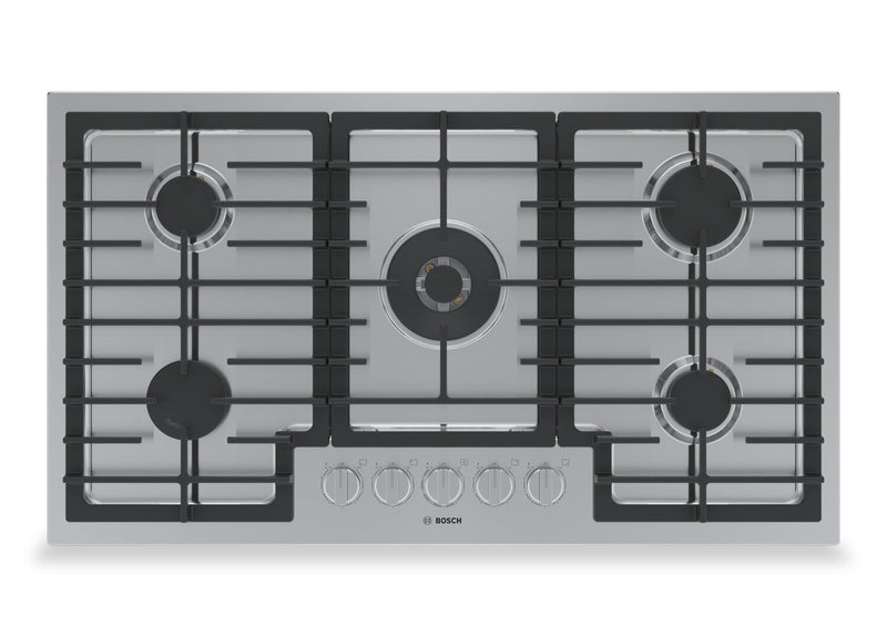 Bosch 36\" 800 Series Gas Cooktop with Dual-Flame Power Burner - NGM8659UC