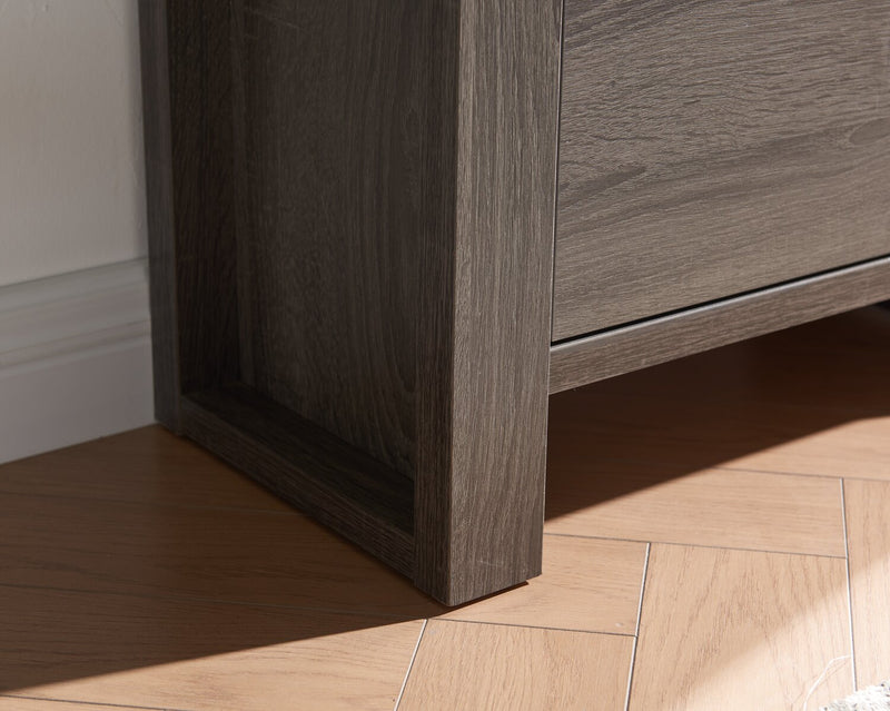 Oscar Owen 22.5\" 2-Shelf Bookcase with File Drawer - Grey