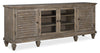 Baron 82” Rustic Pine TV Stand with Storage and Cable Management for TVs up to 90” - Dovetail Grey