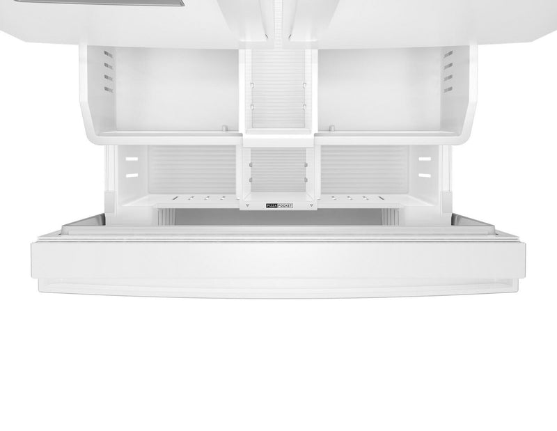 Whirlpool 36\" 30 Cu. Ft. French-Door Refrigerator with Ice and Water - White - WRFF3536SW