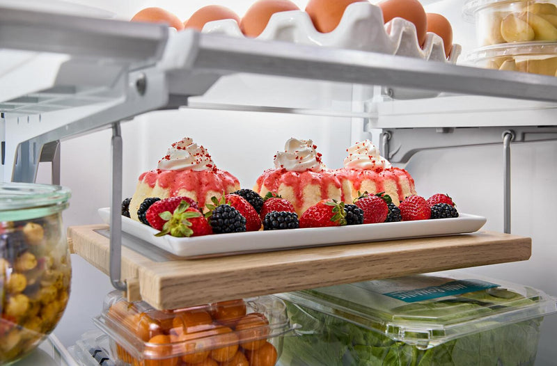 KitchenAid 36\" 20 Cu. Ft. Counter-Depth French-Door Refrigerator - White - KRFC136RWH