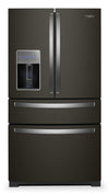 Whirlpool 36\" 26 Cu. Ft. French-Door Refrigerator - Black Stainless Finish - WRMF7736PV