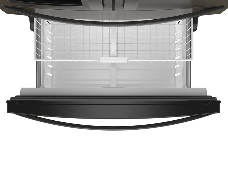 Whirlpool 36\" 24.5 Cu. Ft. French-Door Refrigerator - Black Stainless Steel - WRMF3636RV