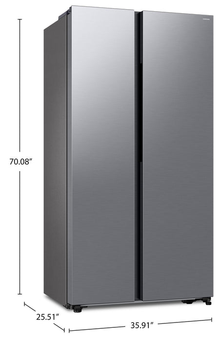 Samsung 36\" 20.5 Cu. Ft. Counter-Depth Side by Side Refrigerator with SpaceMax Technology - RS20DG4000M9AA