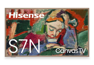 HISENSE 75" CanvasTV QLED 4K UHD Smart Google TV (75S7N) - 2024 Model | Téléviseur intelligent QLED HISENSE QD6QF CanvasTVMC UHD 4K de 75 po avec Google TVMC (75S7N) - modèle 2024