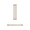 Thor Kitchen Handle and Knob Set for 36” Refrigerator in Brushed Bronze - CKA-RF3621-BRZ