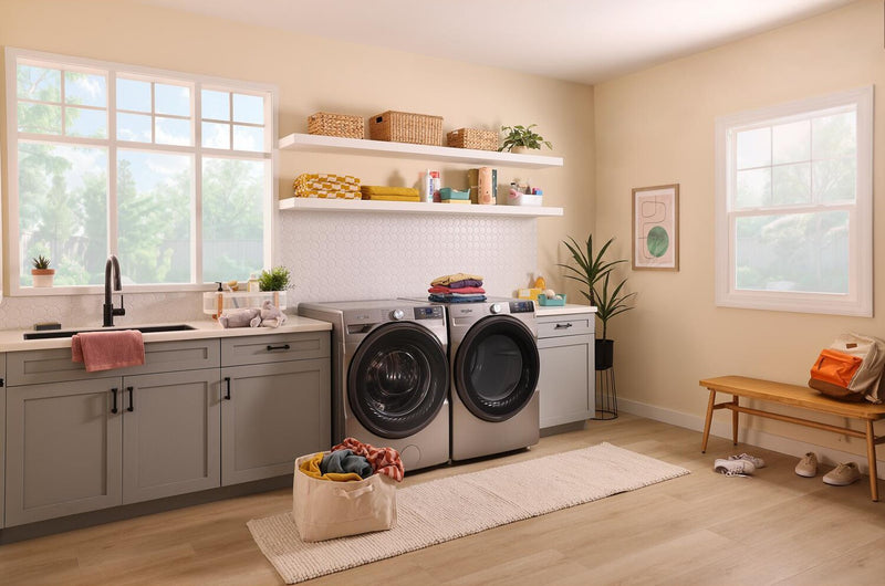 Whirlpool 5.2 Cu. Ft. Smart Front-Load Washer and 7.4 Cu. Ft. Gas Dryer - Radiant Silver
