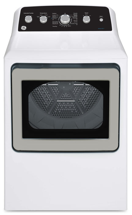 GE 4.9 Cu. Ft. Top Load Washer and 7.2 Cu. Ft. Gas Dryer with SaniFresh