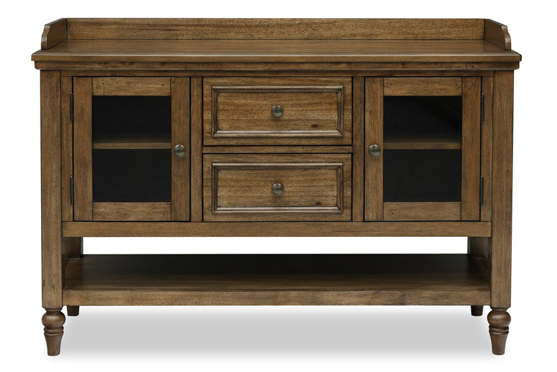 Clara Dining Server with Storage, Shelves & Drawers, 56\"W - Brown