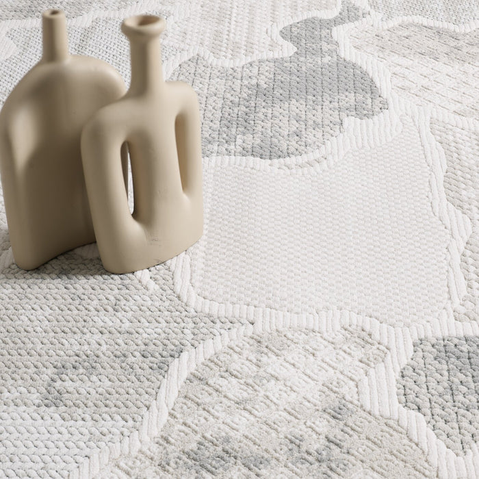 Cove Waves Grey Area Rug - 5'3\" x 7'7\"