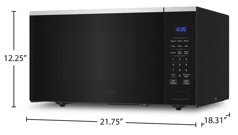 Whirlpool 1.6 Cu. Ft. Countertop Microwave with Sensor Cooking - YWMCS7022SZ