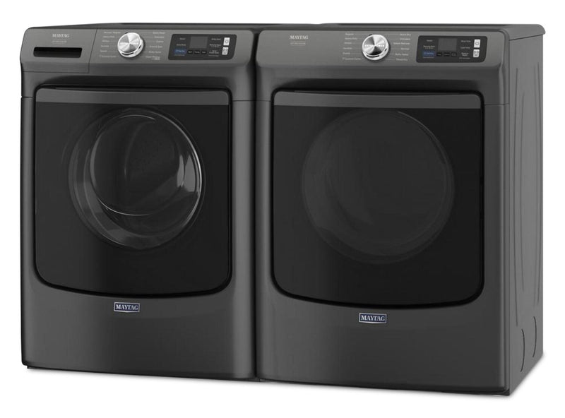 Maytag 5.8 Cu. Ft. Pet Pro Smart Front-Load Washer and 7.4 Cu. Ft. Gas Dryer - Volcano Black