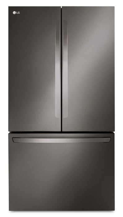 LG 36\" 27 Cu. Ft. Counter-Depth French Door Refrigerator - PrintProof™ Black Stainless Steel - LRFLC2706D