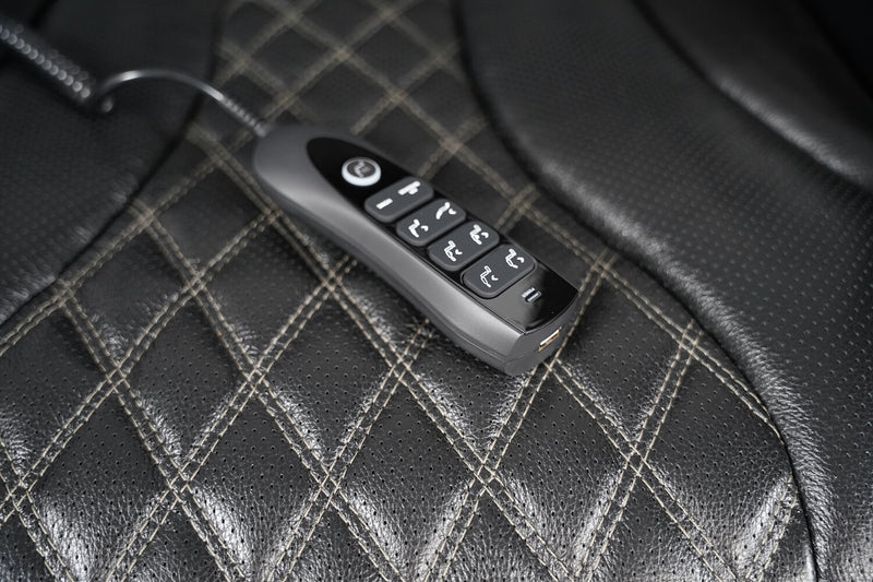 Elite 86\" Genuine Leather Massage Power Reclining Sofa with Power Headrests and Storage Arms - Black