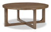 Maxwell 42\" Round Coffee Table - Light Brown Hickory