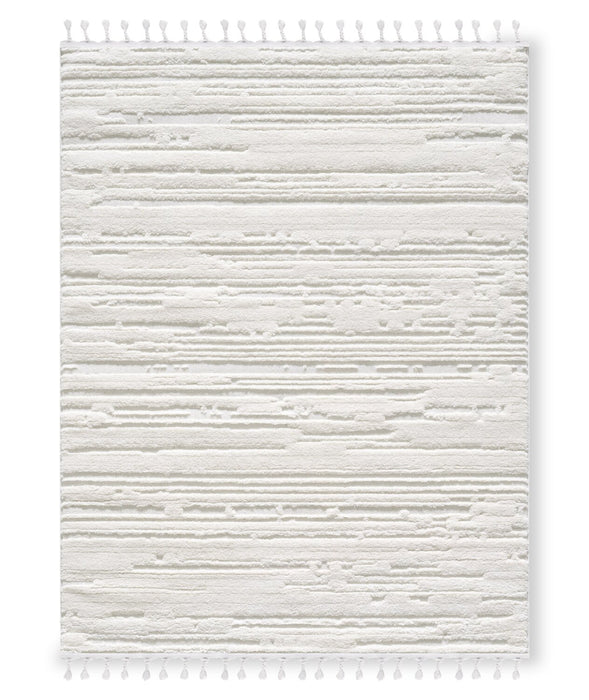 Riley Cream Abstract Area Rug - 7'7\" x 10'