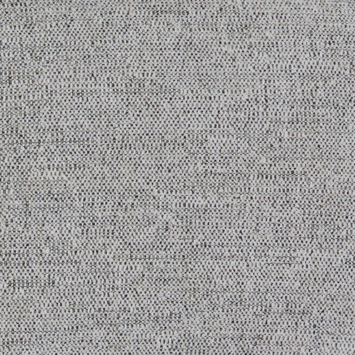 Fusion Modular 8-Piece Silver Grey Chenille Fabric Sectional with Removable Feather Down Back Cushions