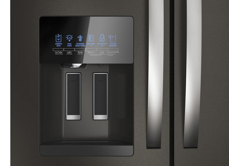 Whirlpool 36\" 24.5 Cu. Ft. French-Door Refrigerator - Black Stainless Steel - WRMF3636RV