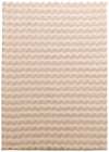 Faux Fur Bubble Taupe Area Rug with Memory Foam Backing - 5' x 7'