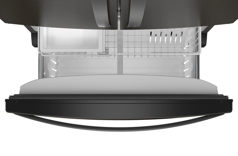 Whirlpool 36\" 20 Cu. Ft. Counter-Depth French-Door Refrigerator - Black Stainless Steel - WRFC2036RV