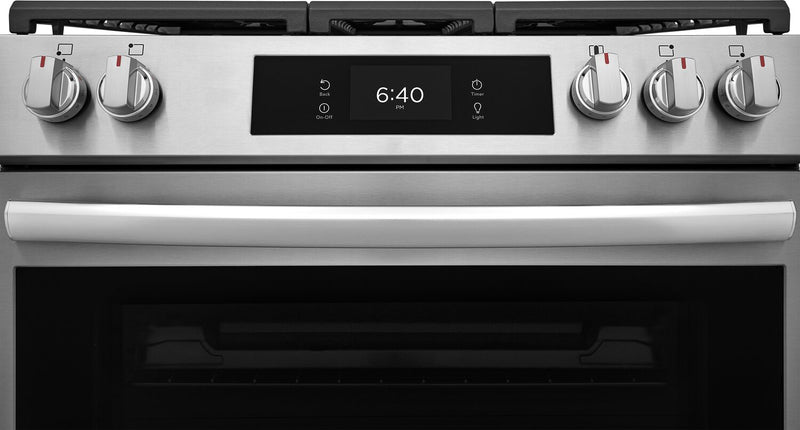 Frigidaire Gallery 6 Cu. Ft. Gas Range with Stone-Baked Pizza - Smudge-Proof® Stainless Steel - GCFG3070BF