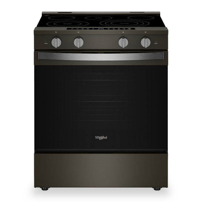Whirlpool 5.3 Cu. Ft. Electric Range with Air Fry and WipeClean™ Coating - Black Stainless Steel - YWSES7530RV