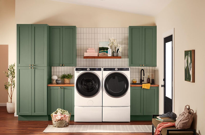 Whirlpool 5.8 Cu. Ft. Front-Load Washer with FreshFlow™ Vent System and 7.4 Cu. Ft. Electric Dryer