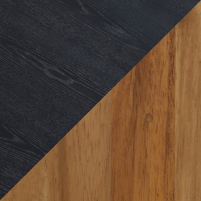 Sutton 42” Modern 2-Pack Round Solid Wood Coffee + End Table - Black