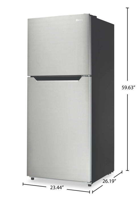 Danby 23.4\" 10.1 Cu. Ft. Top-Mount Refrigerator - Stainless Steel - DFF101B1BSLDB